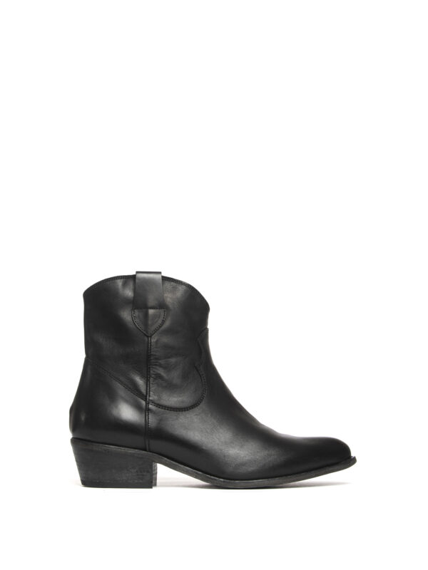 Tronchetti texani in vitello nero 2715