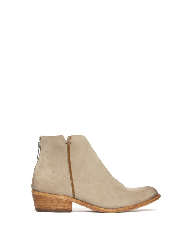 Tronchetti in camoscio beige 2717