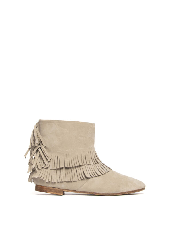 Tronchetti in camoscio beige 2731