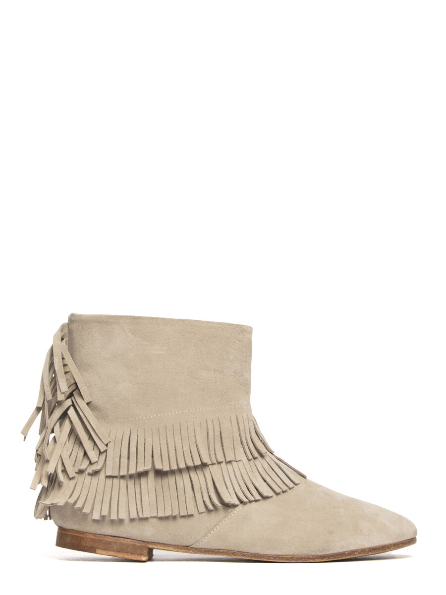 Tronchetti in camoscio beige 2731