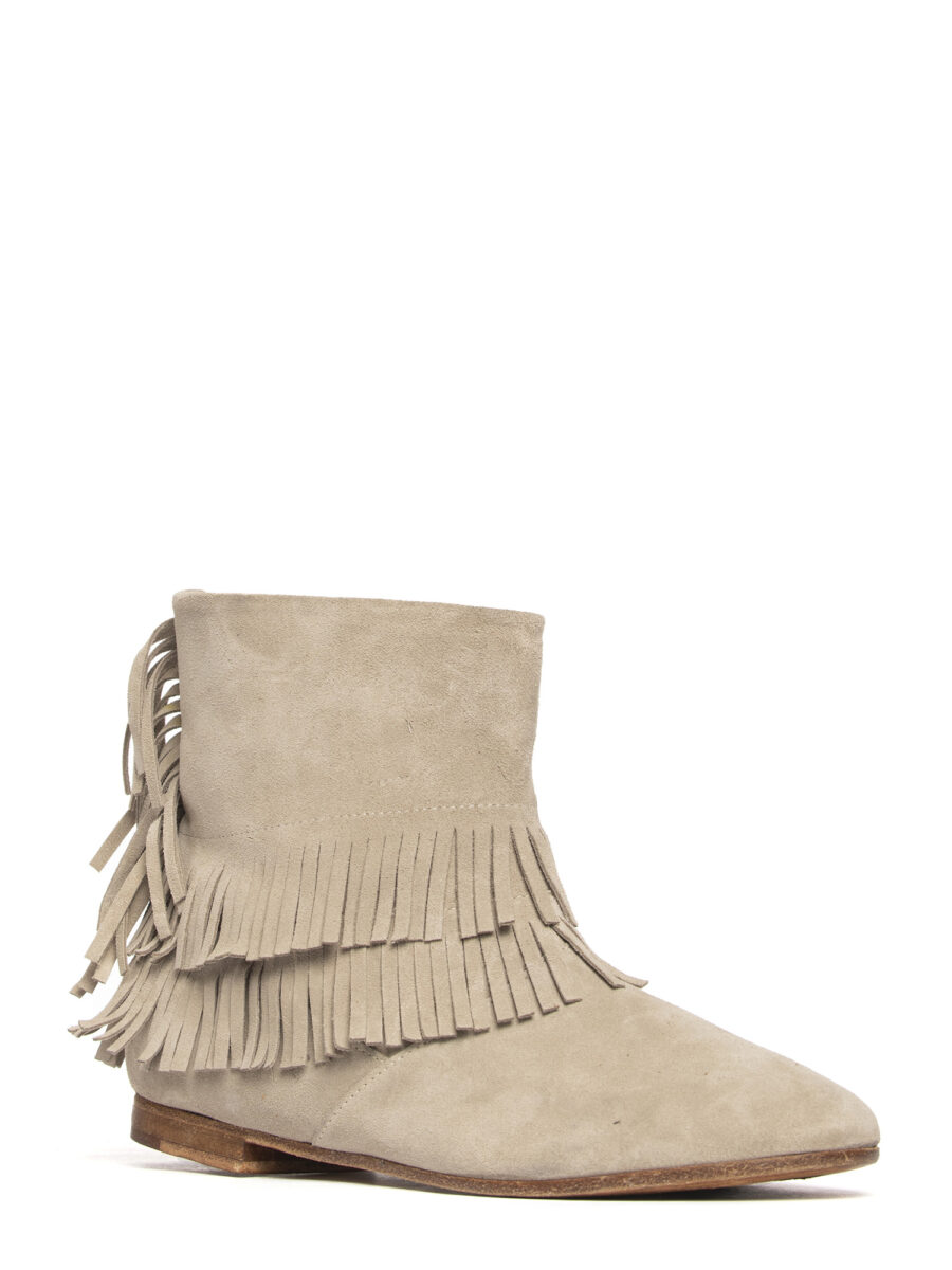 Tronchetti in camoscio beige 2731 - Image 3
