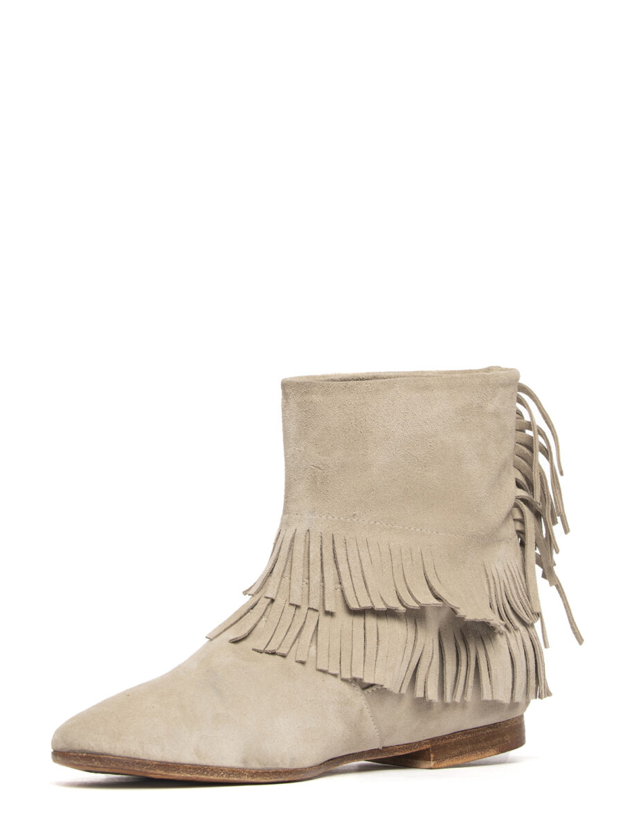 Tronchetti in camoscio beige 2731 - Image 4