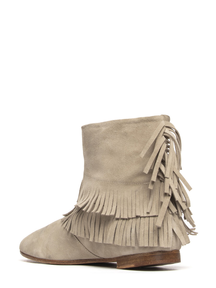 Tronchetti in camoscio beige 2731 - Image 5