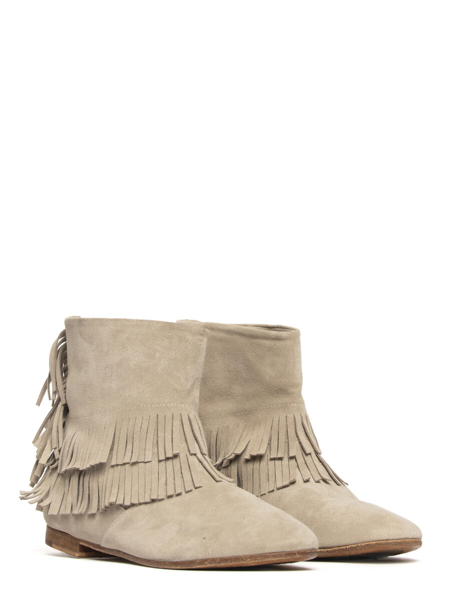 Tronchetti in camoscio beige 2731 - Image 2