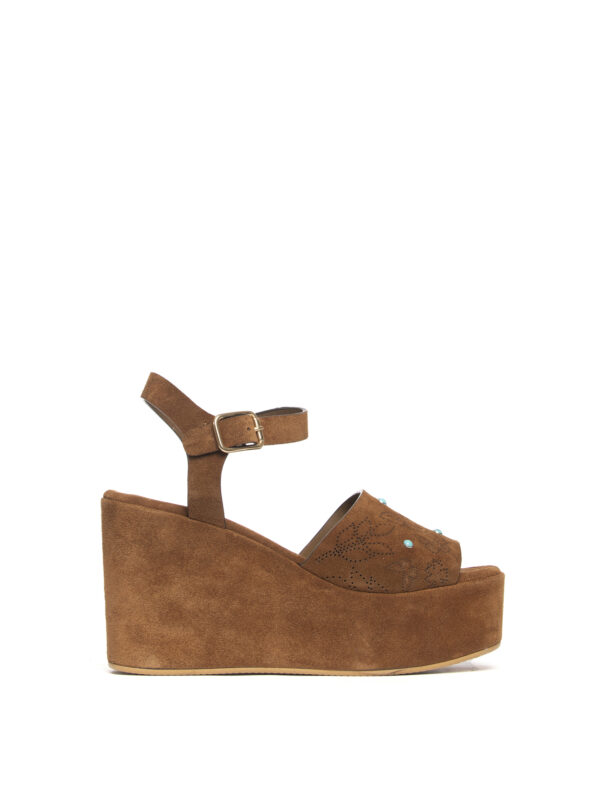 Zeppe in camoscio whiskey 2742