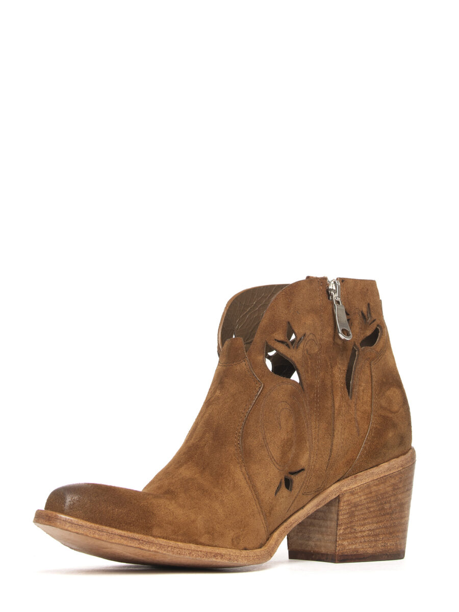 Tronchetti texani in camoscio whiskey 2764 - Image 4