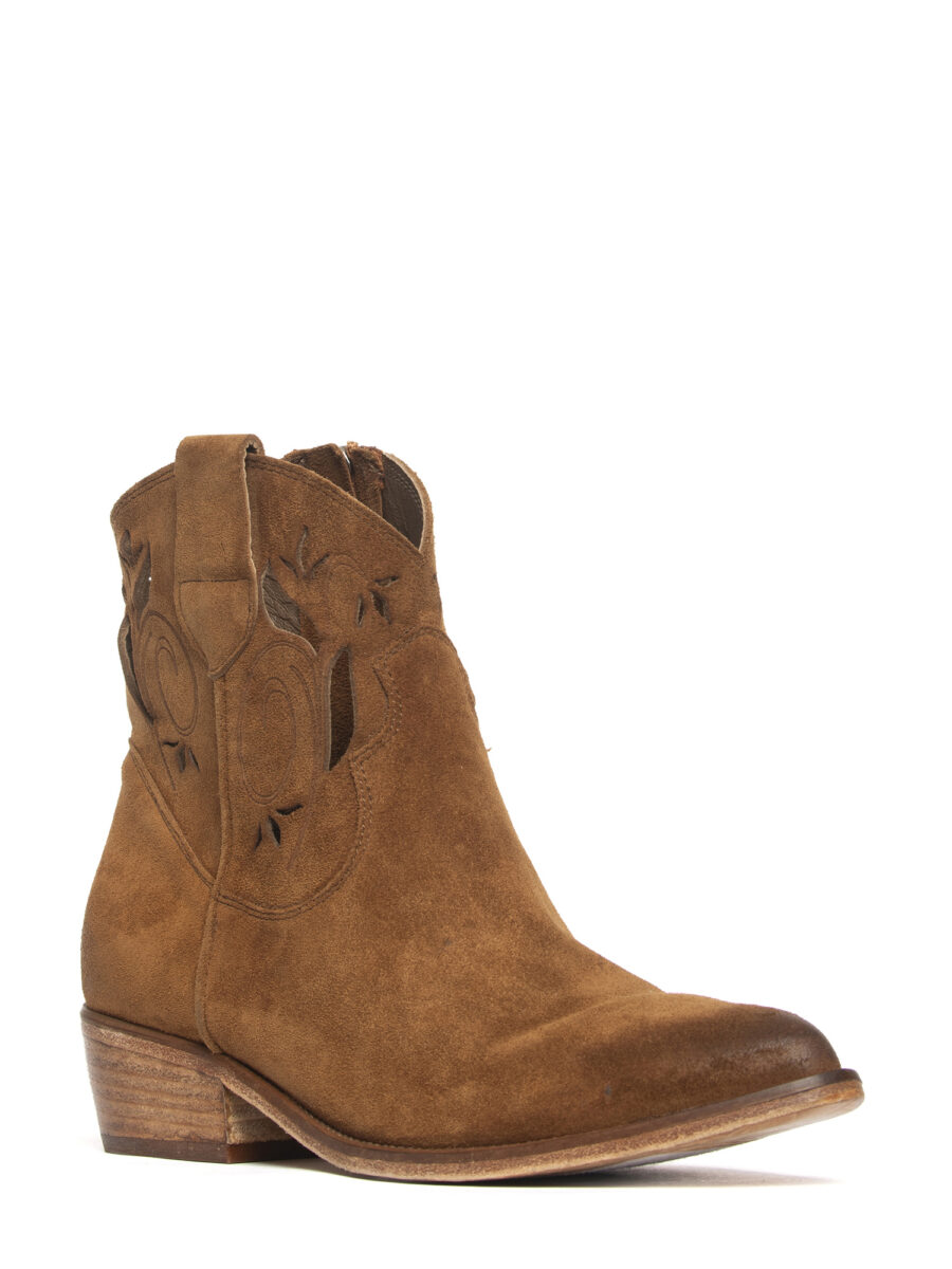 Tronchetti texani in camoscio whiskey 2768 - Image 3
