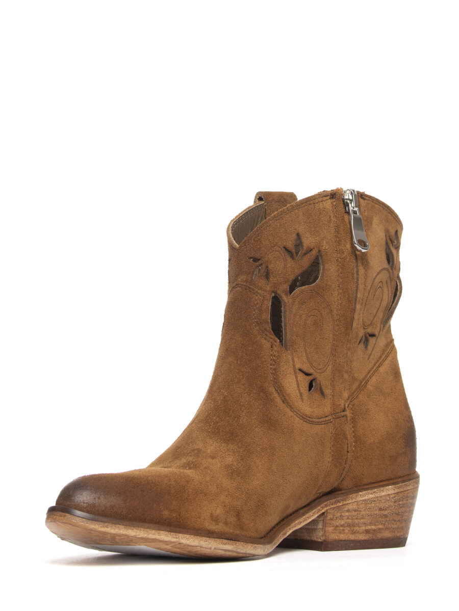 Tronchetti texani in camoscio whiskey 2768 - Image 4