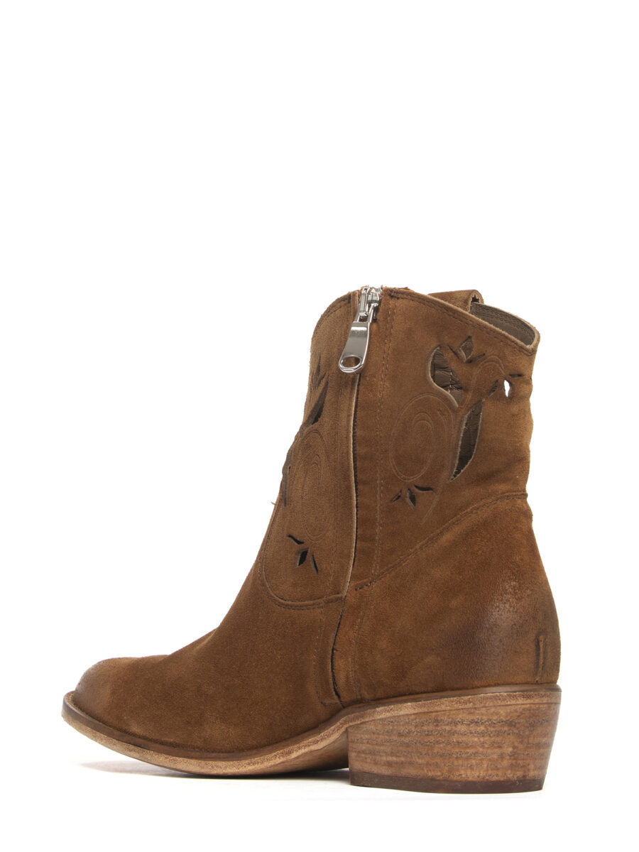 Tronchetti texani in camoscio whiskey 2768 - Image 5
