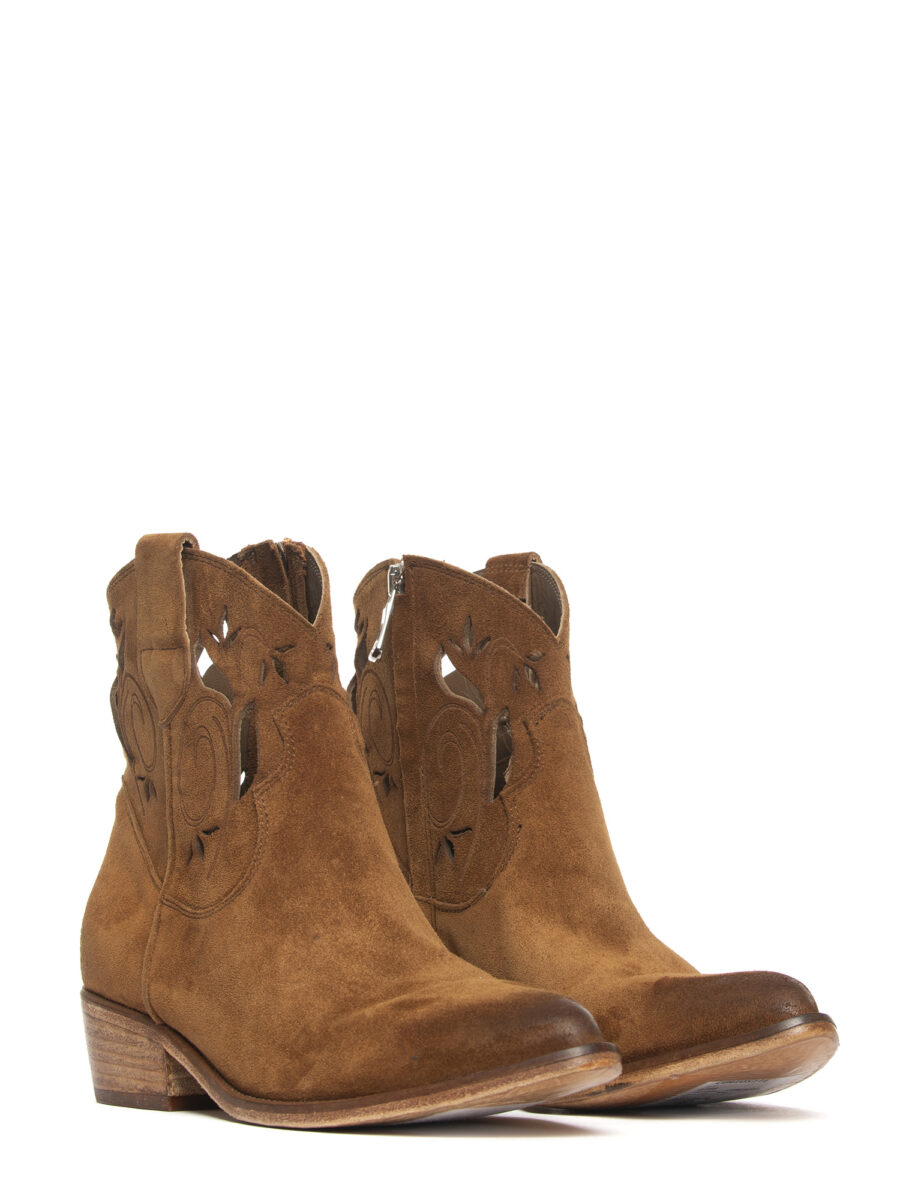 Tronchetti texani in camoscio whiskey 2768 - Image 2