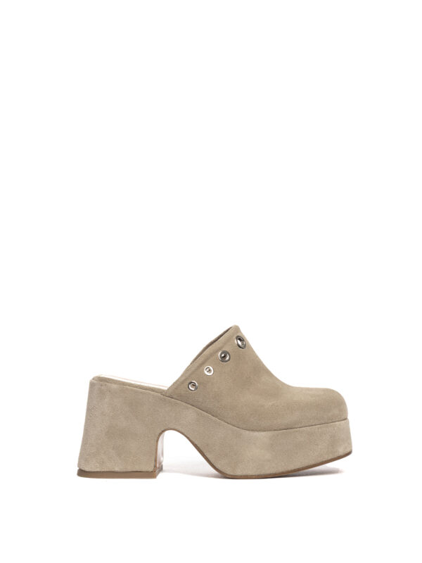 Zeppe in camoscio beige 2769
