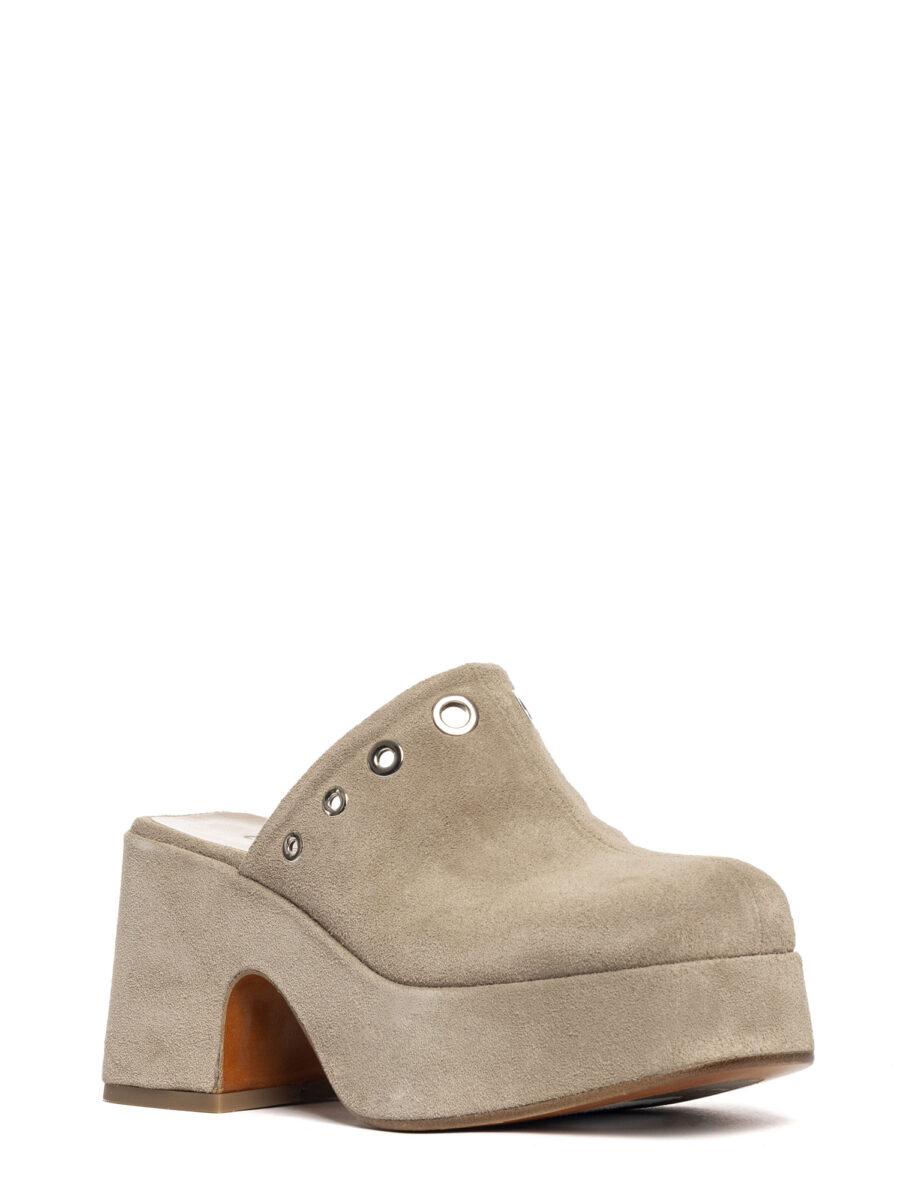Zeppe in camoscio beige 2769 - Image 3