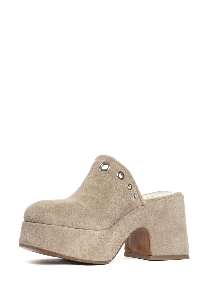Zeppe in camoscio beige 2769 - Image 4