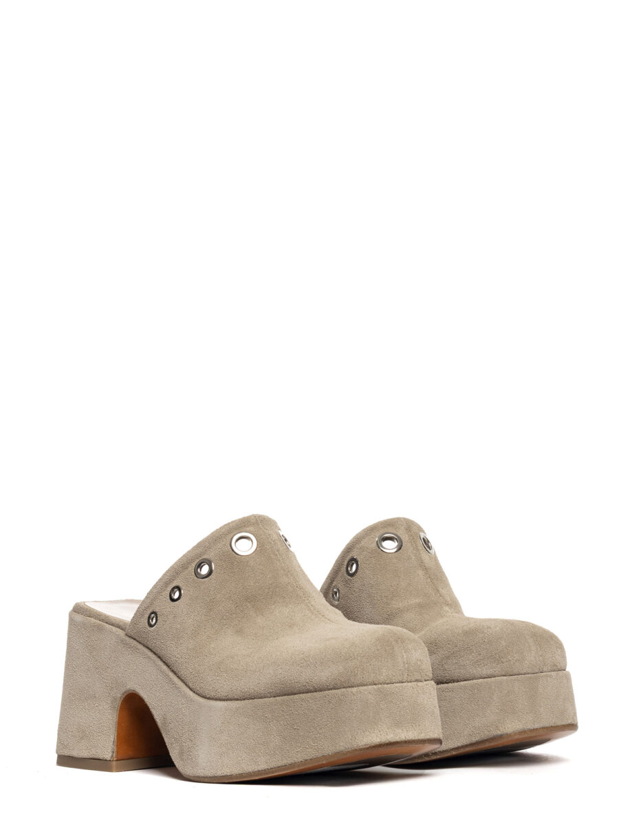 Zeppe in camoscio beige 2769 - Image 2