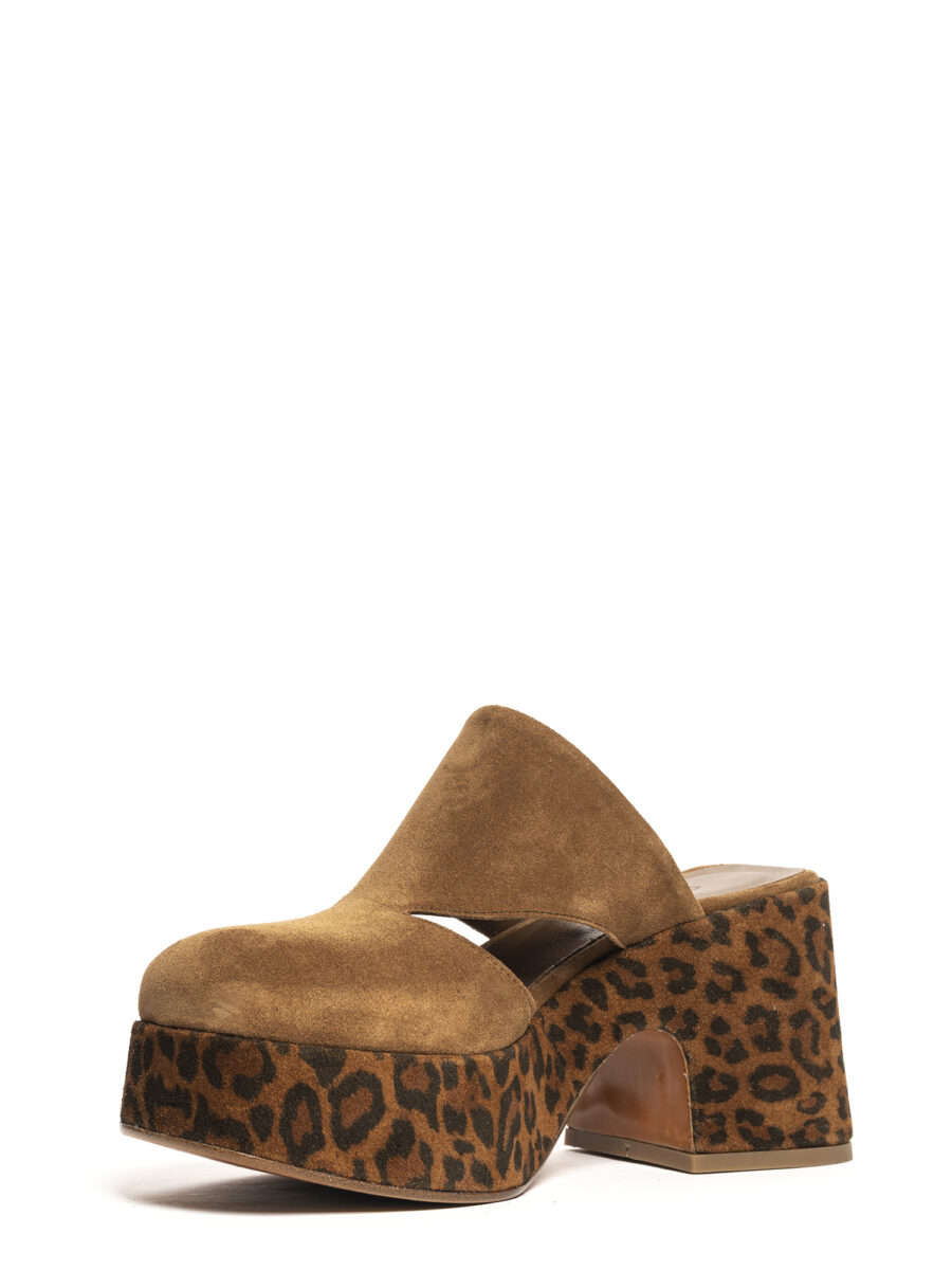 Zeppe in camoscio whiskey e leopard 2749 - Image 4