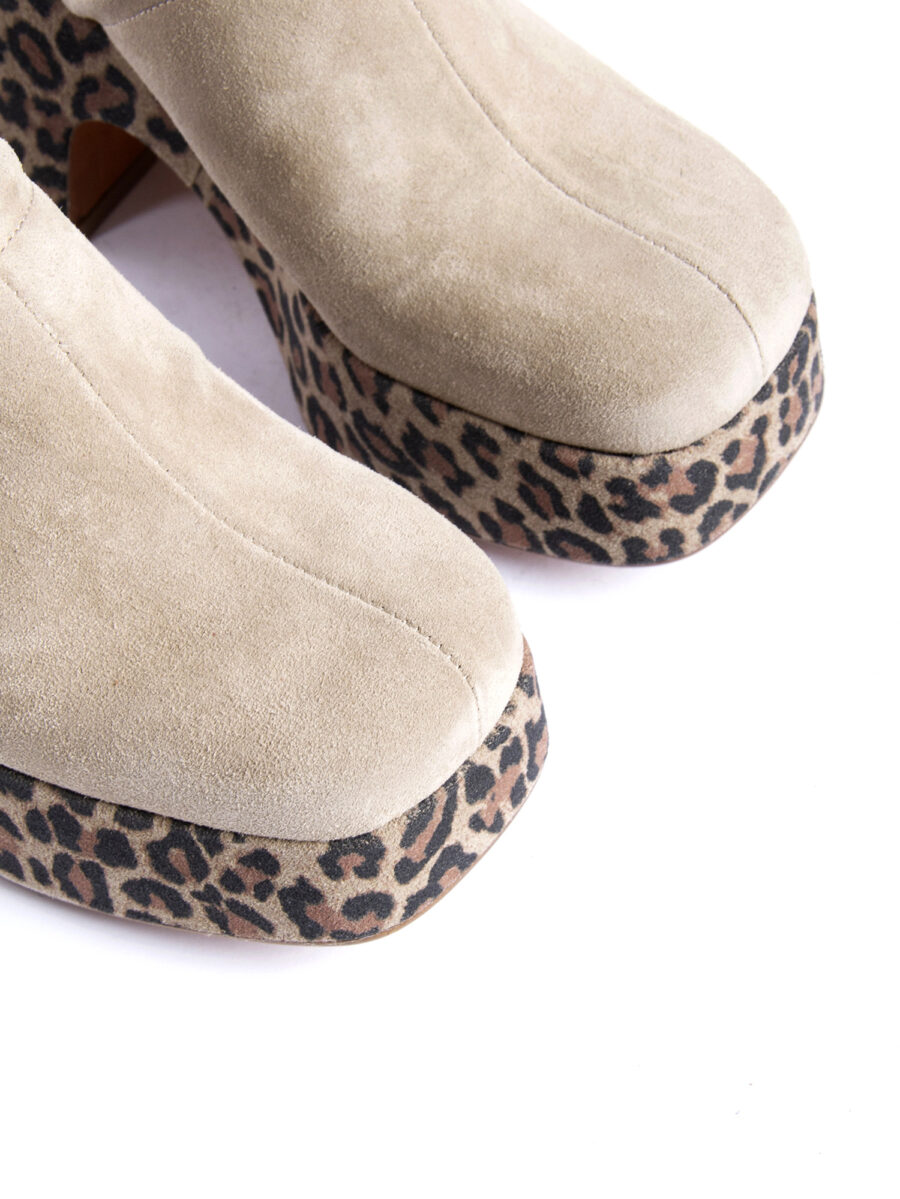 Zeppe in camoscio beige 2751 - Image 5