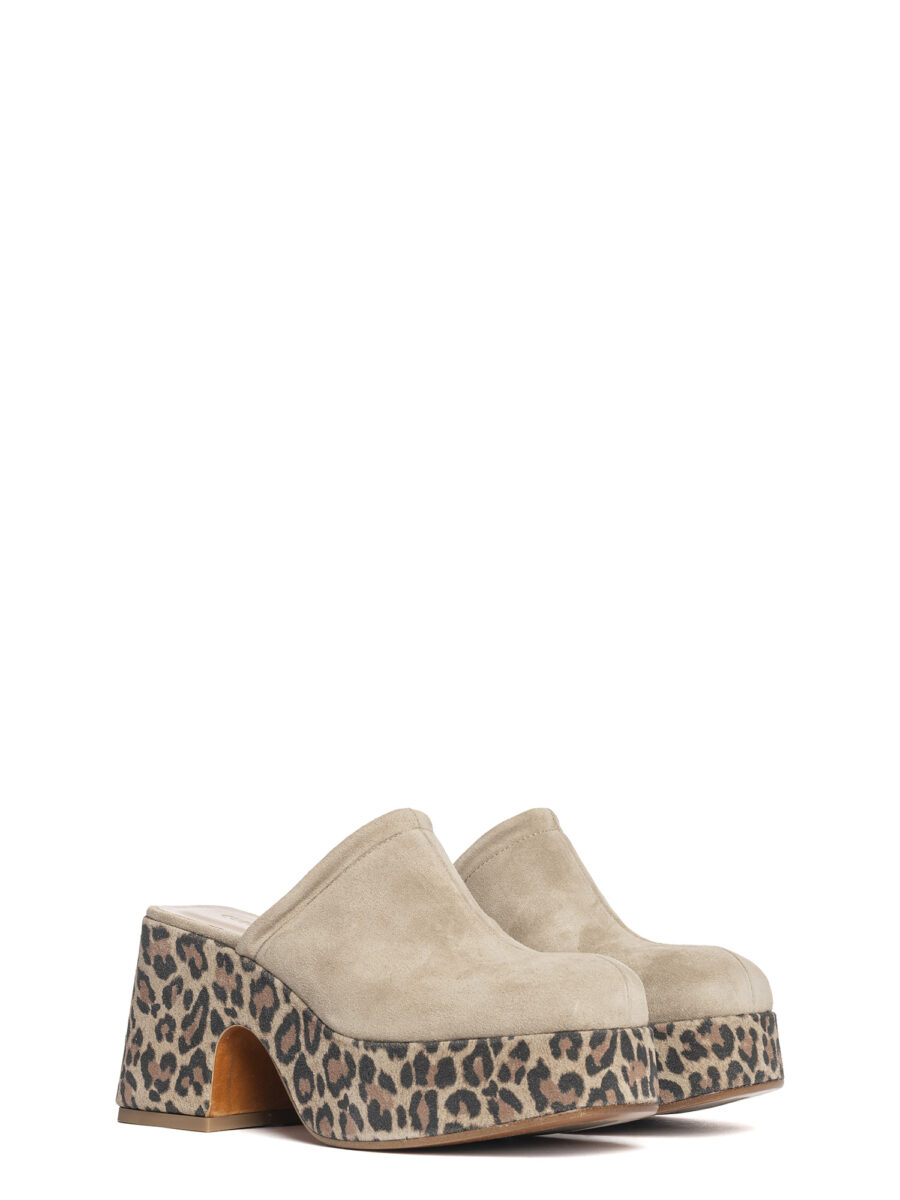 Zeppe in camoscio beige 2751 - Image 2