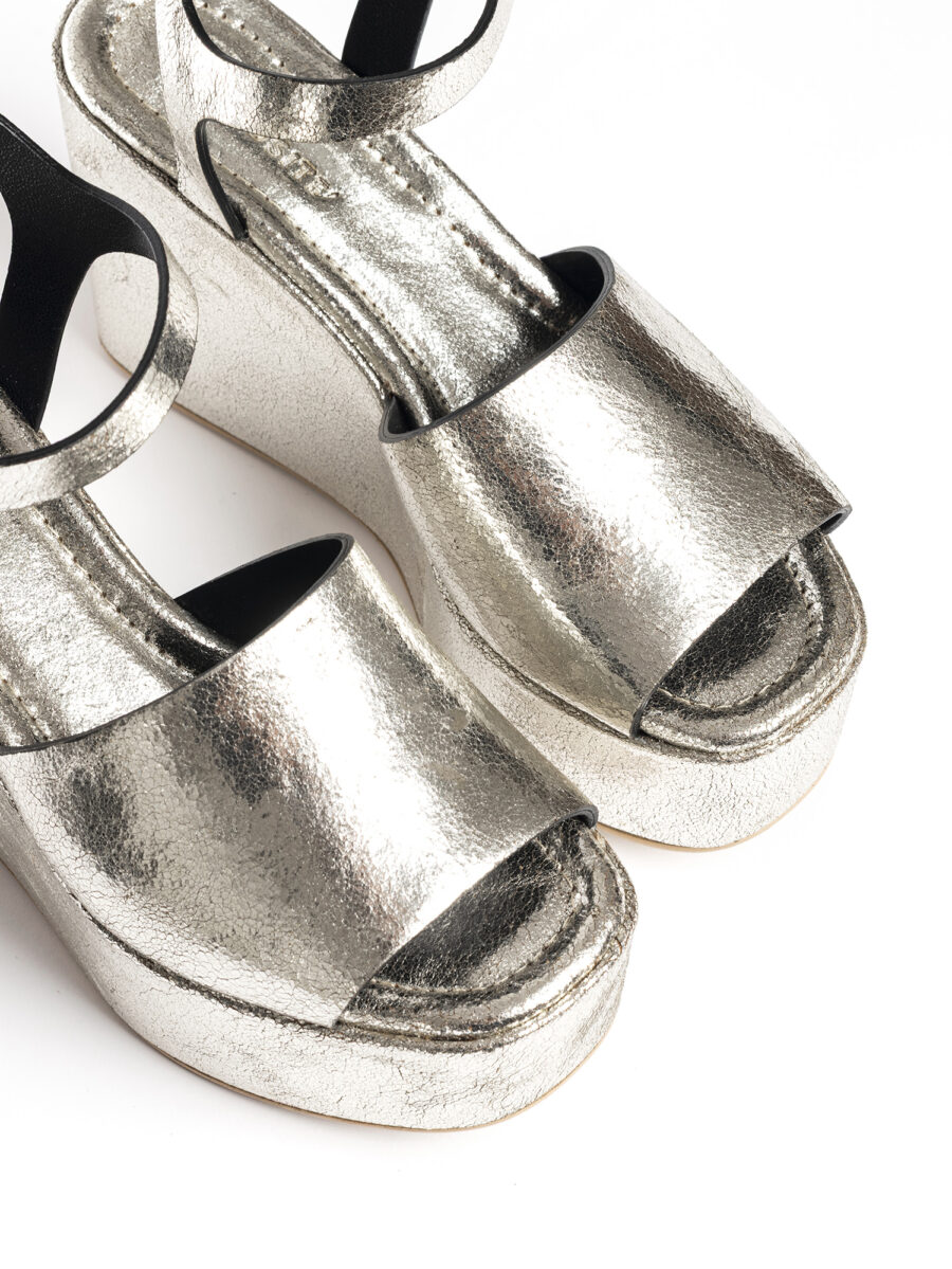 Zeppe in laminato argento 2741 - Image 6